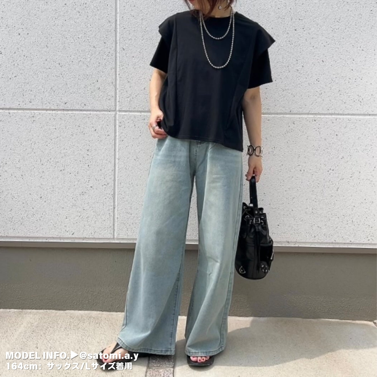 Pants/ワイドフレアデニムロングパンツ ST/No.27939