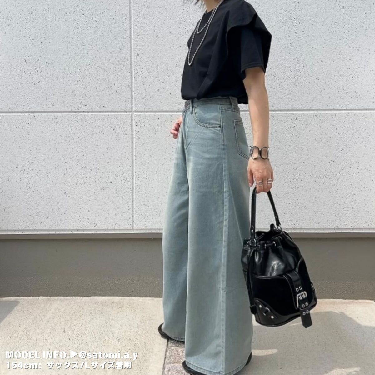Pants/ワイドフレアデニムロングパンツ ST/No.27939