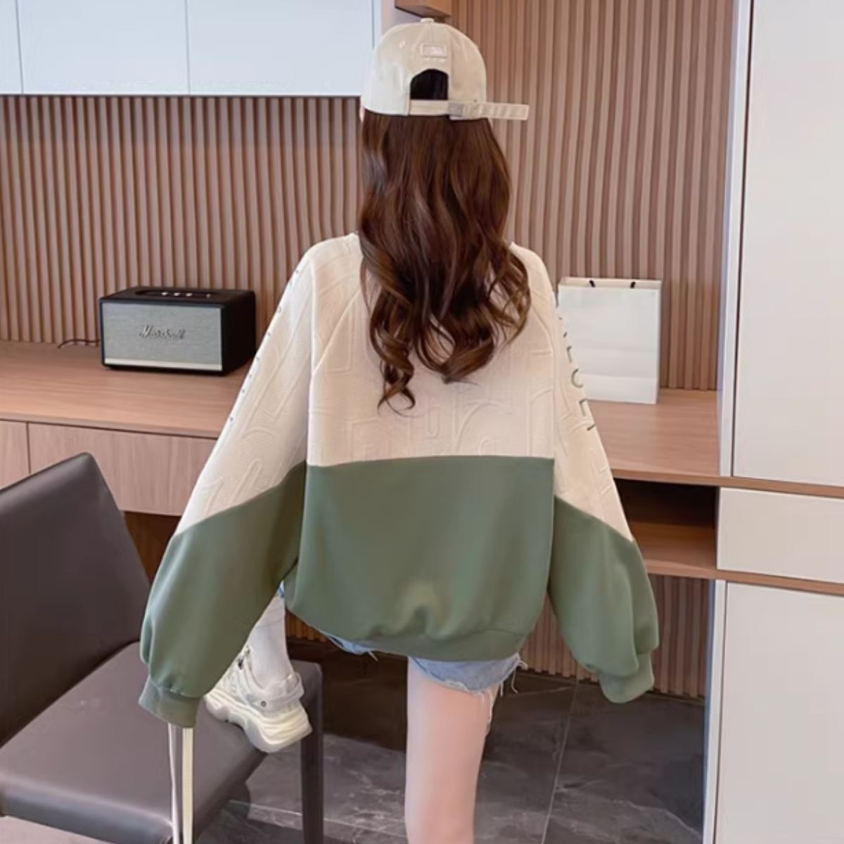Tops/バイカラーロゴライントレーナー ST/No.27960