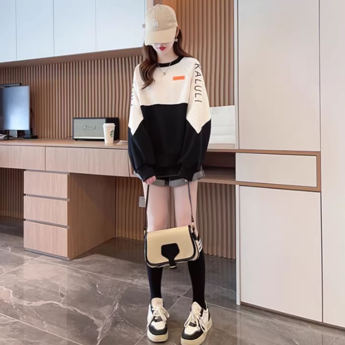 Tops/バイカラーロゴライントレーナー ST/No.27960