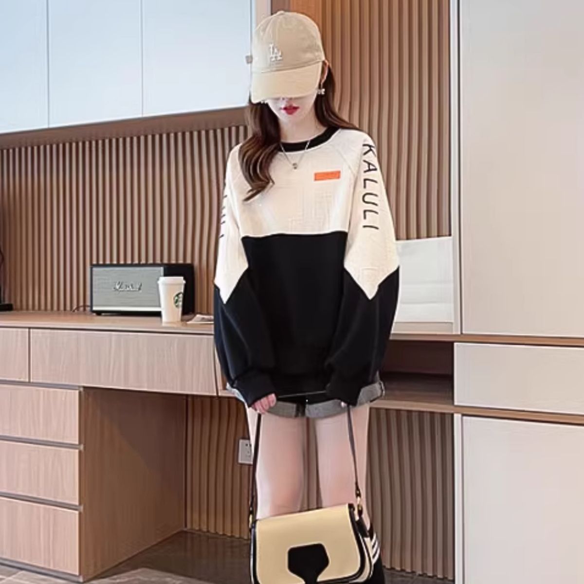 Tops/バイカラーロゴライントレーナー ST/No.27960