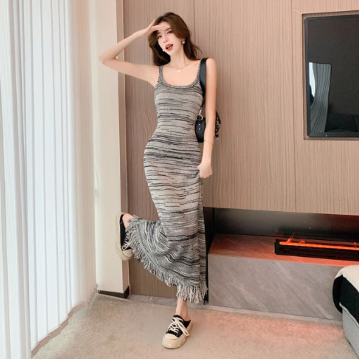 Dress/グラデニットロングワンピース ST/No.27978