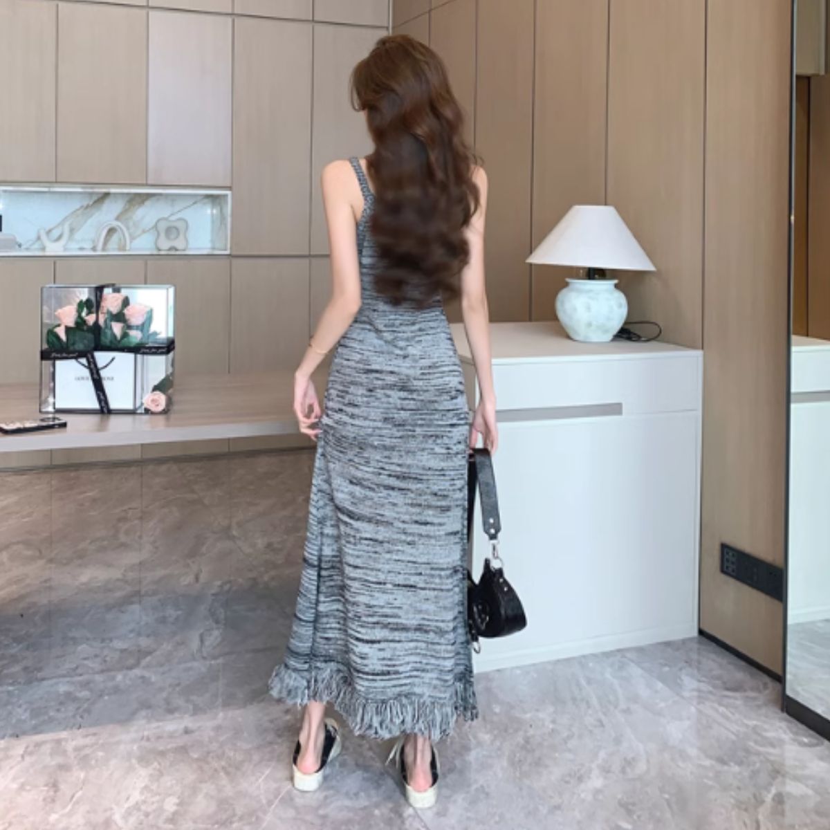 Dress/グラデニットロングワンピース ST/No.27978