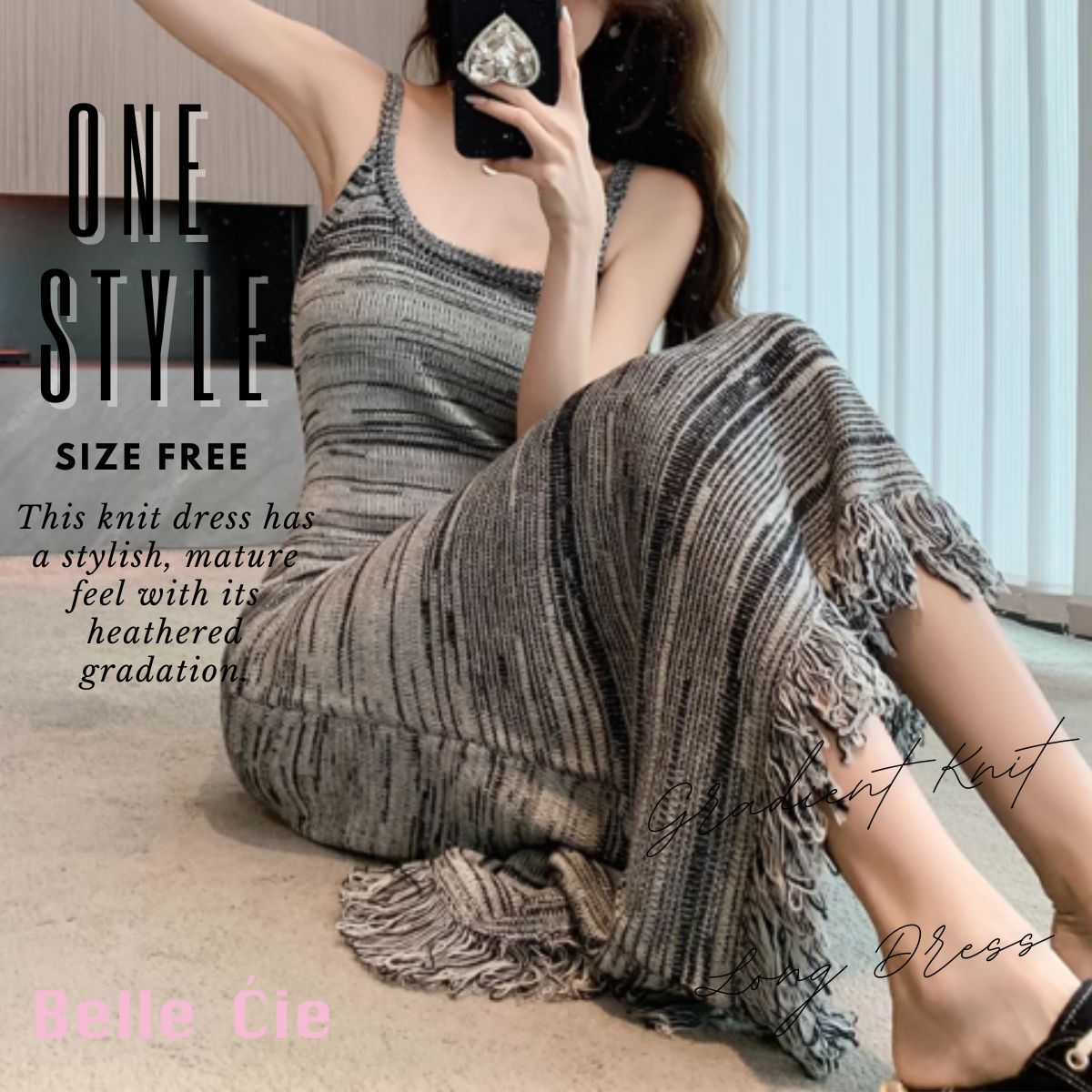 Dress/グラデニットロングワンピース ST/No.27978