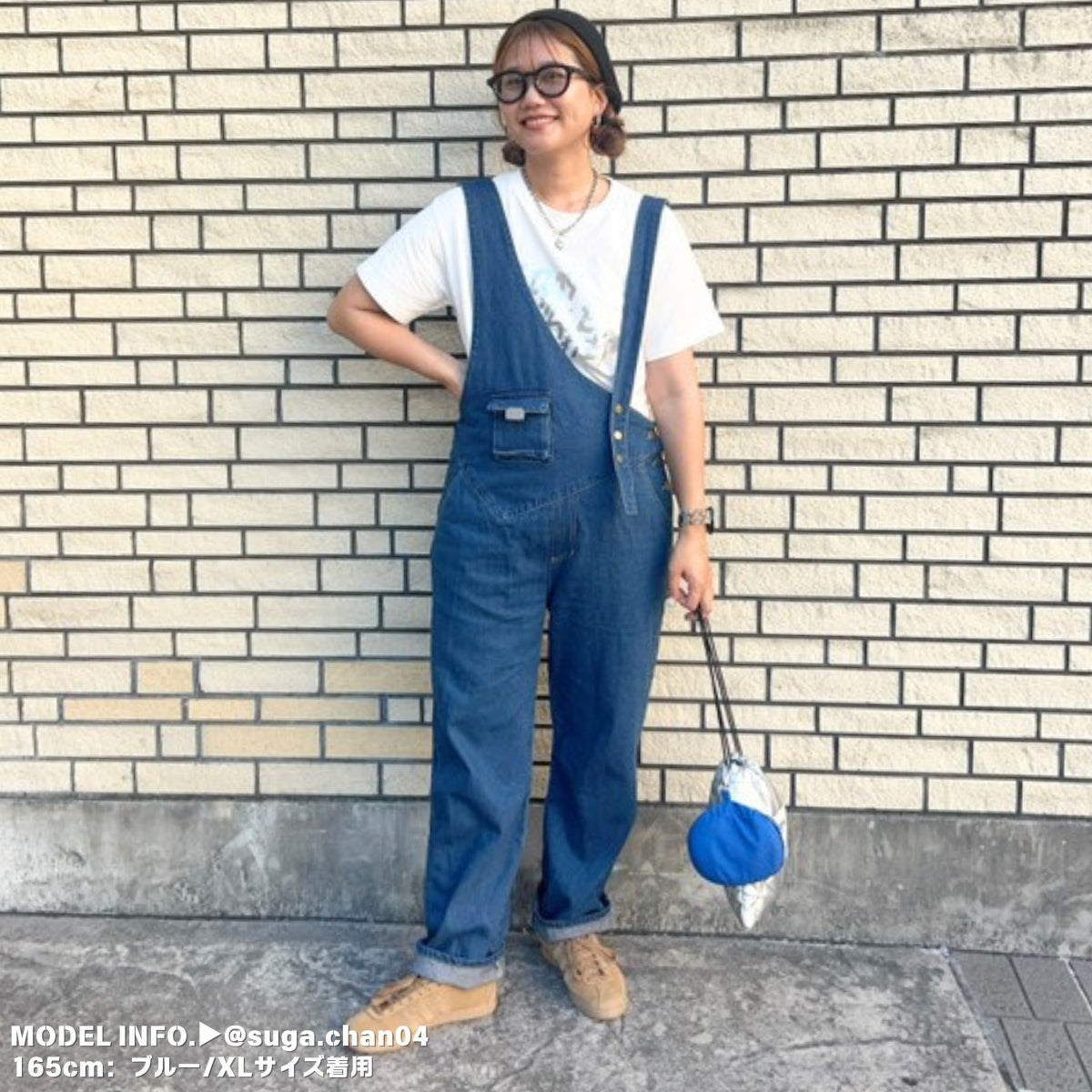 Overalls/アシメショルダーデニムサロペット ST/No.27999