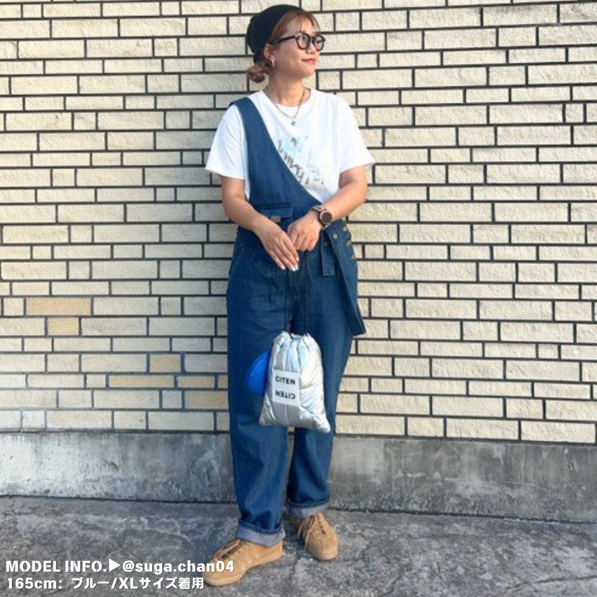 Overalls/アシメショルダーデニムサロペット ST/No.27999
