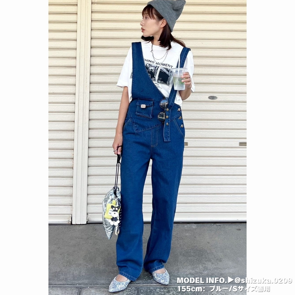 Overalls/アシメショルダーデニムサロペット ST/No.27999