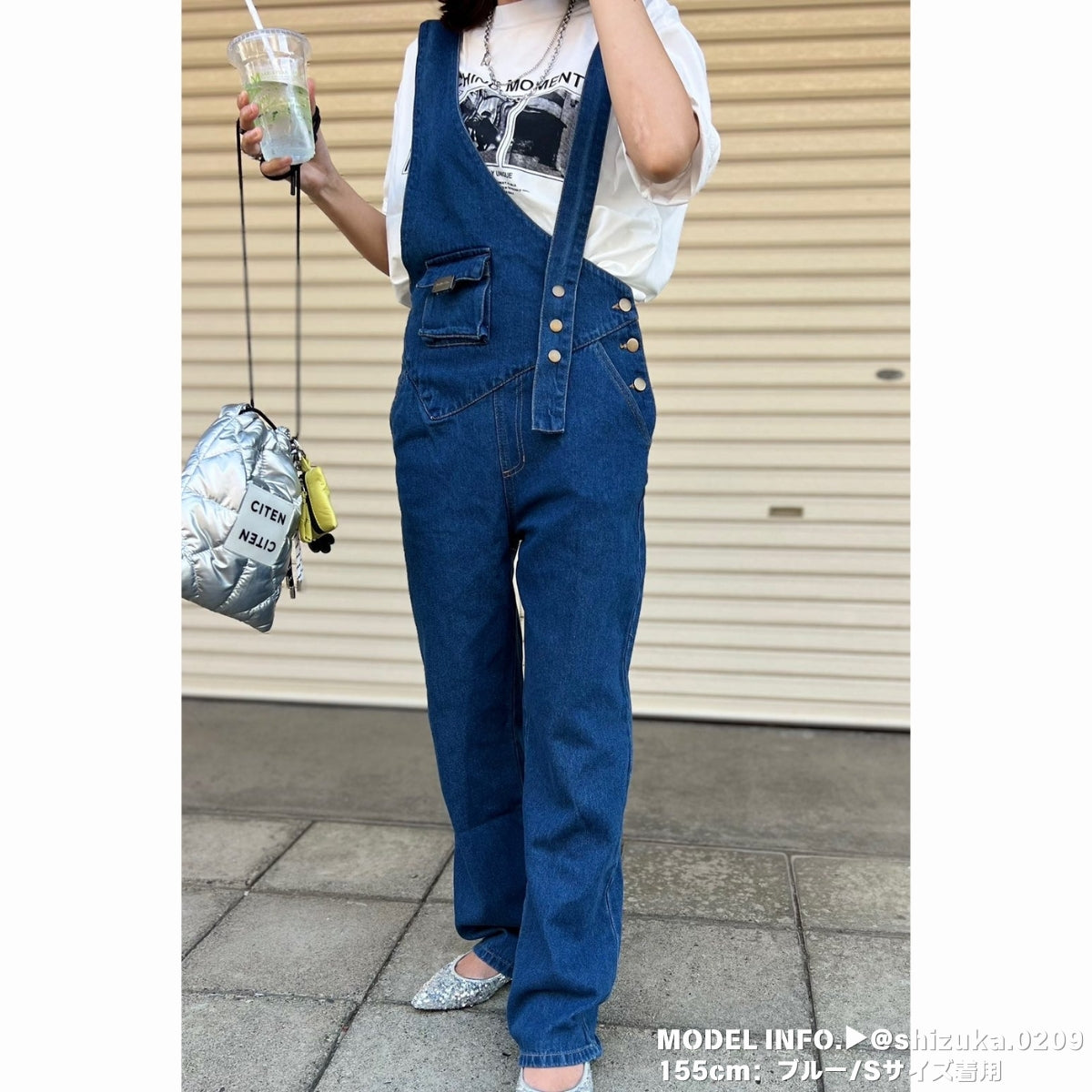 Overalls/アシメショルダーデニムサロペット ST/No.27999