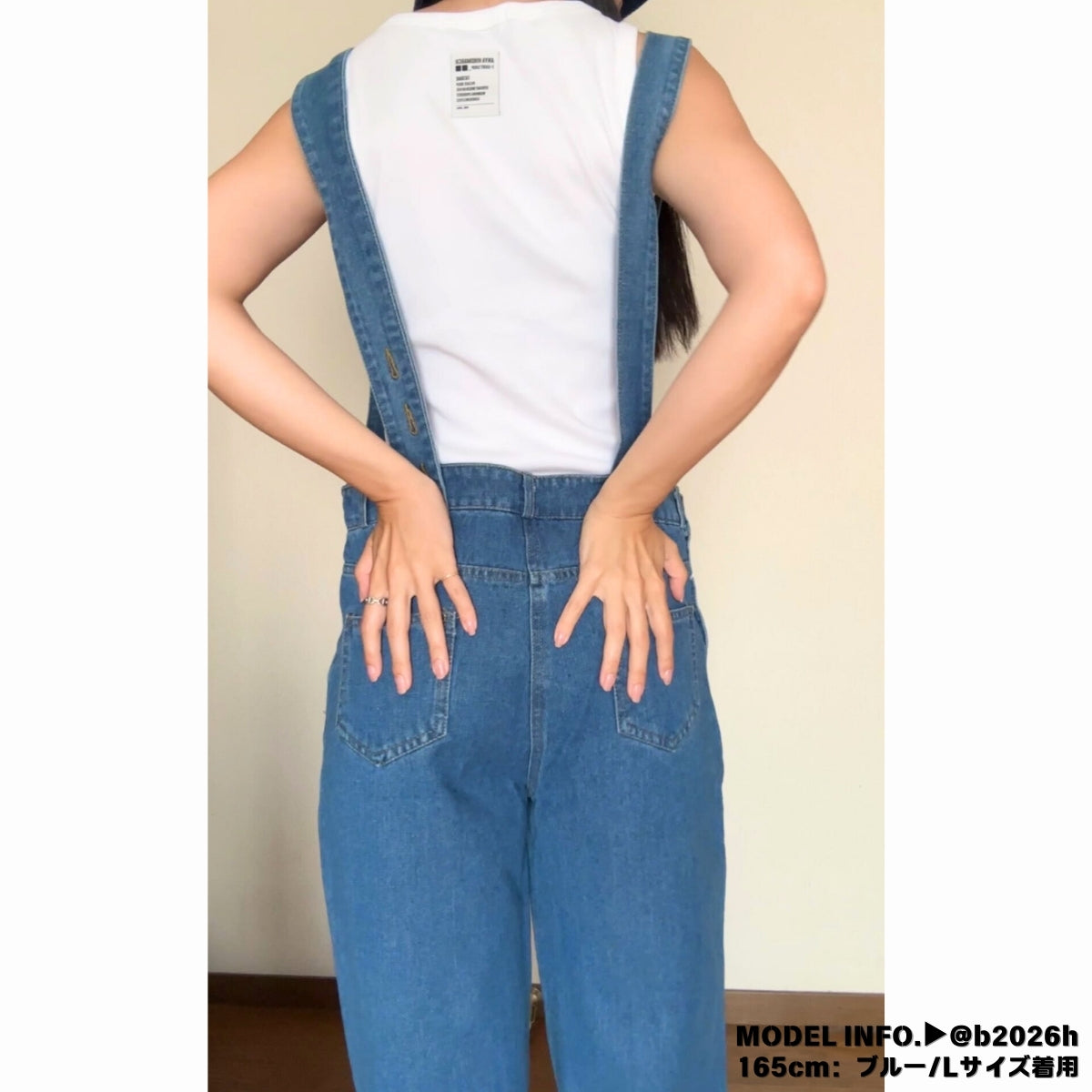 Overalls/アシメショルダーデニムサロペット ST/No.27999