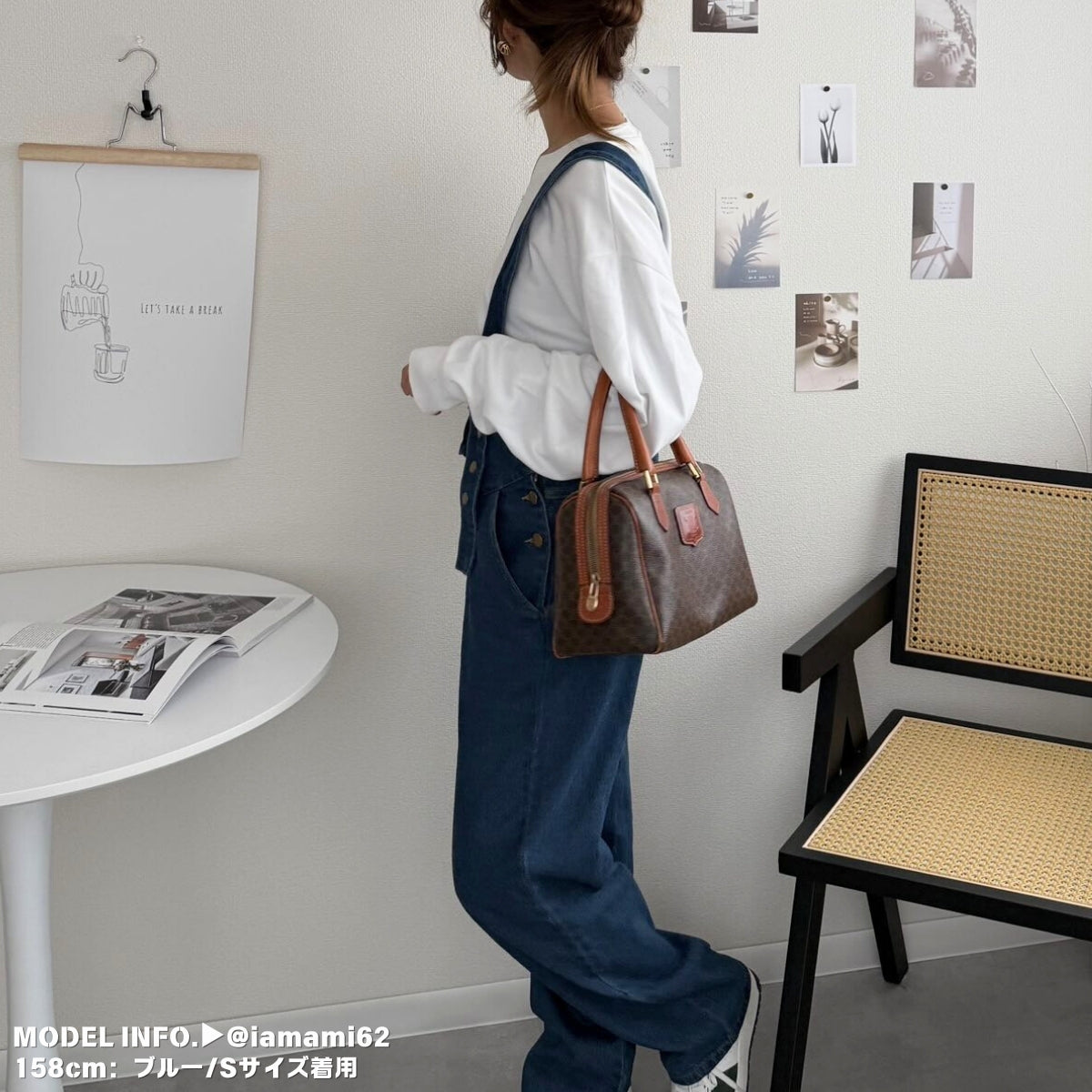 Overalls/アシメショルダーデニムサロペット ST/No.27999