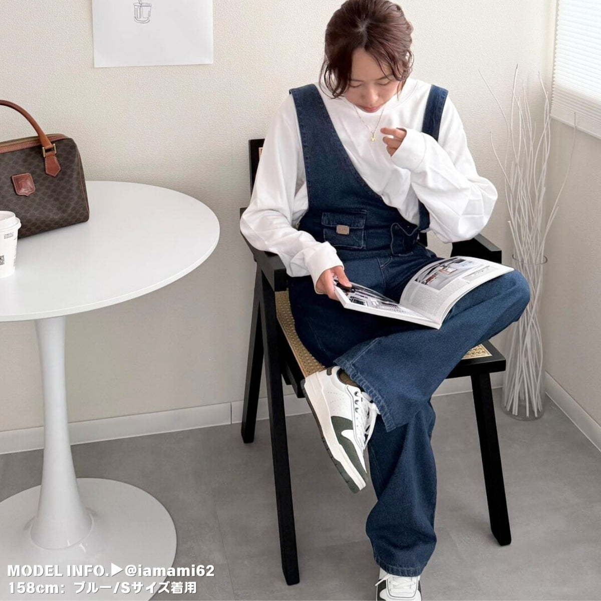 Overalls/アシメショルダーデニムサロペット ST/No.27999