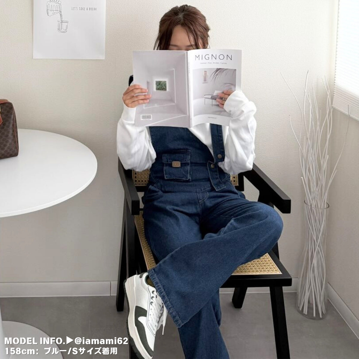 Overalls/アシメショルダーデニムサロペット ST/No.27999