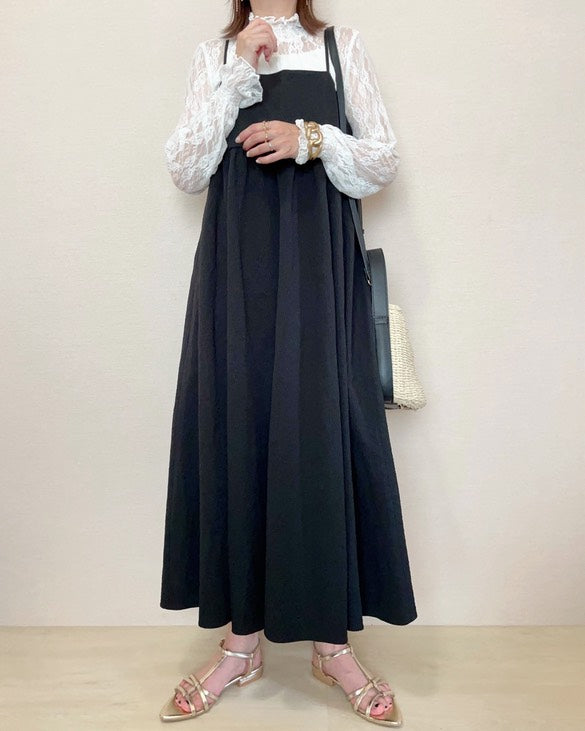 Blouse/ハイネックシアー小花長袖トップス ST/No.27828