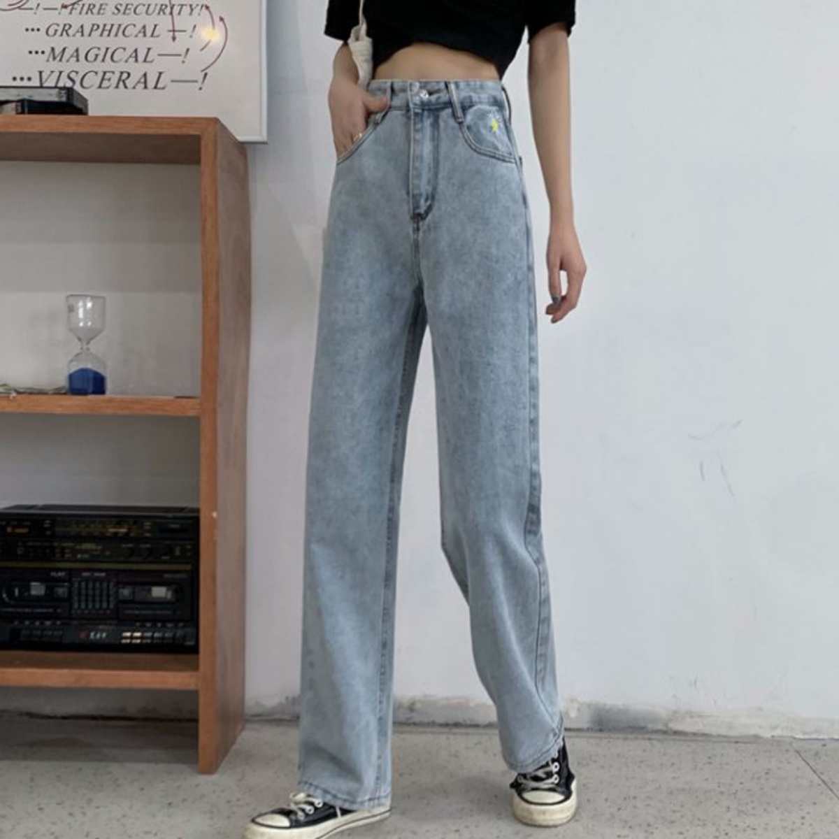 Pants/ セミワイドデニムロングパンツ ST/No.27296
