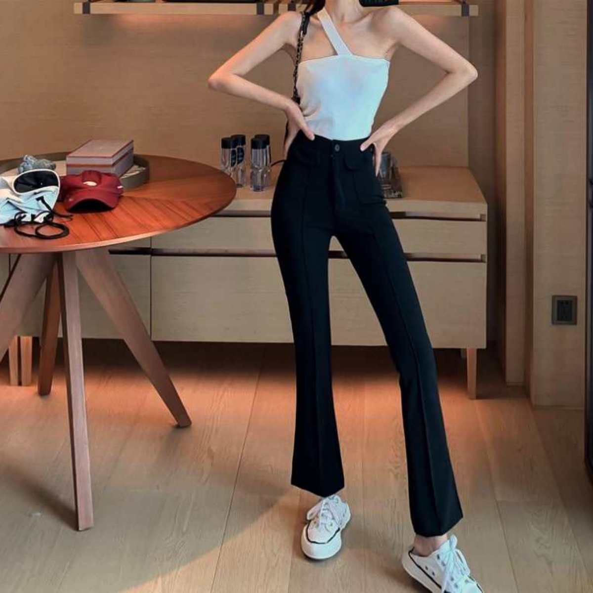 Pants/ センターシームフレアパンツ ST/No.27300