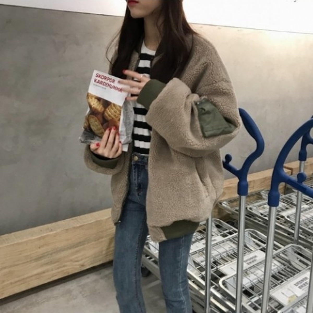 Outer/リバーシブルボアMA-1ジャケット ST/No.27236