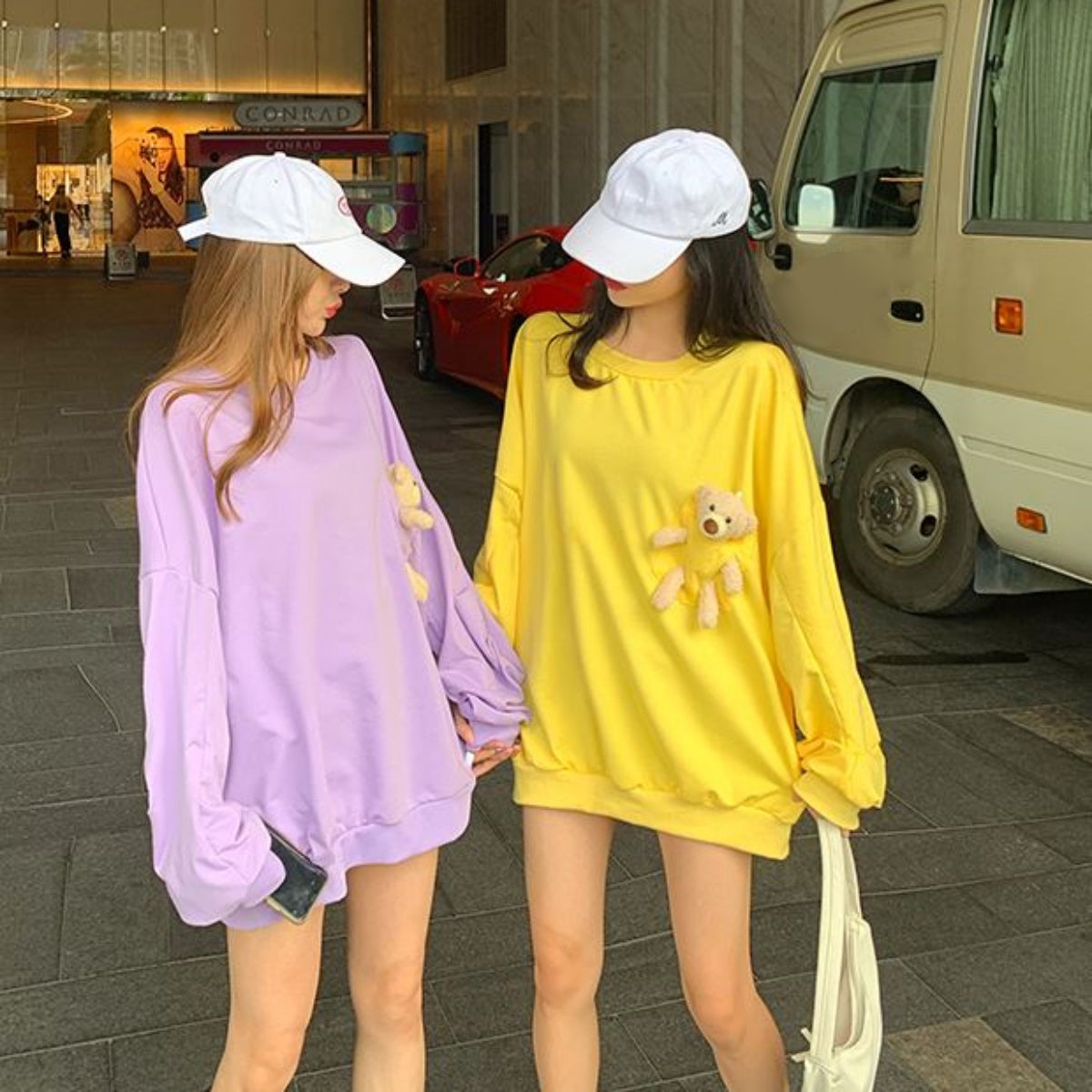 Pullover/くまポケットビッグTスウェット ST/No.27193