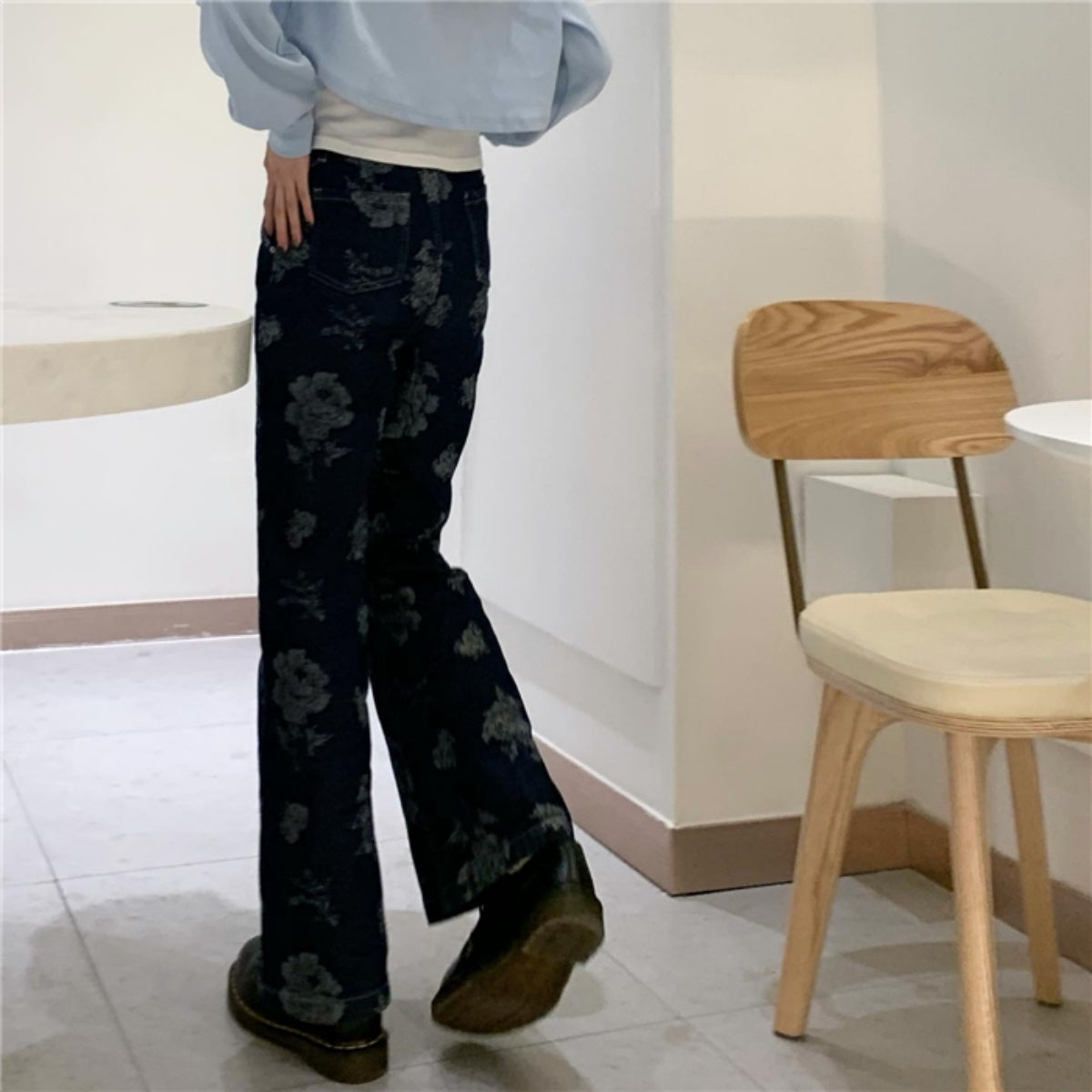 Pants / フラワージャカードジーンズ ST/No.27245