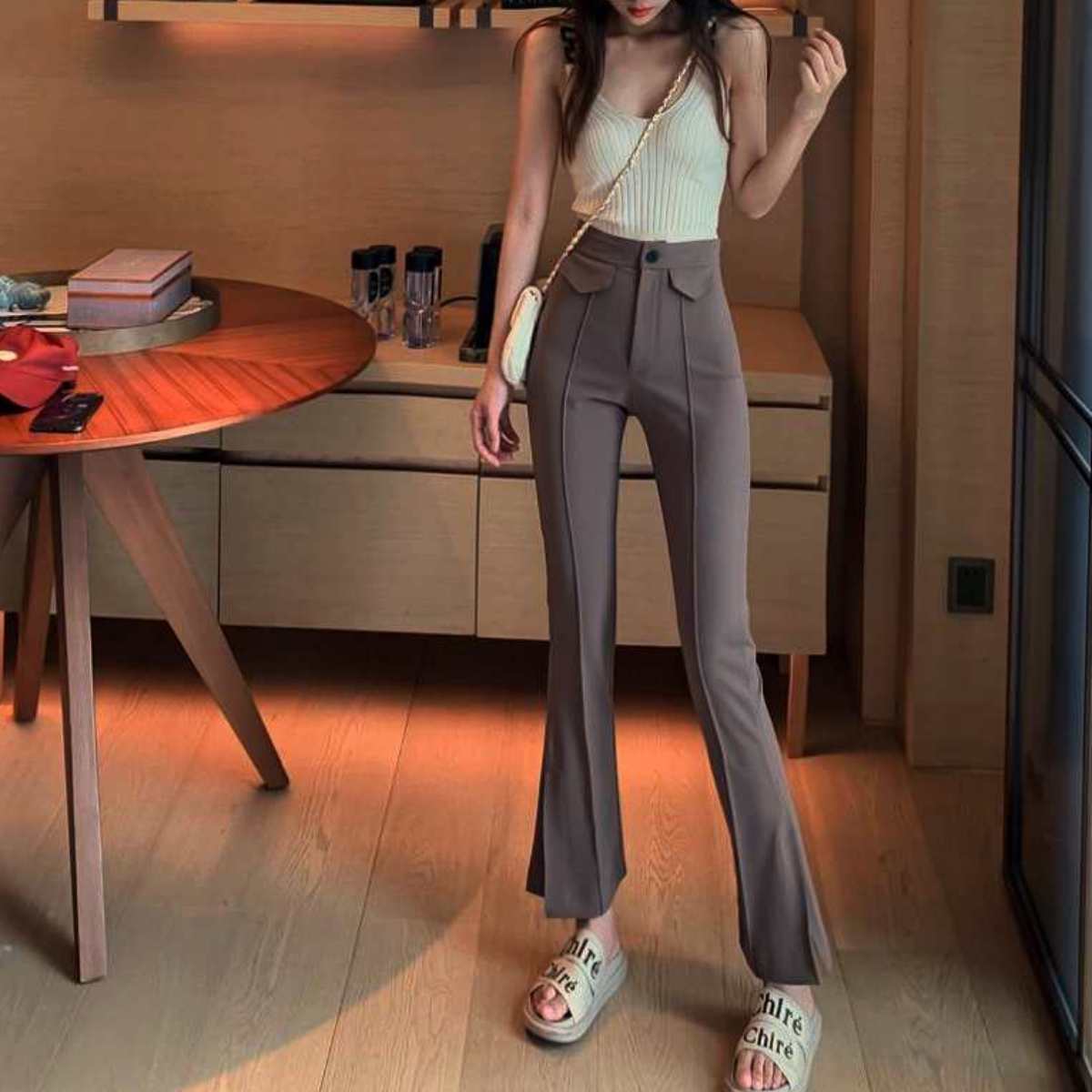 Pants/ センターシームフレアパンツ ST/No.27300