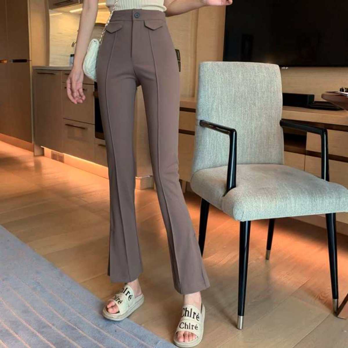 Pants/ センターシームフレアパンツ ST/No.27300