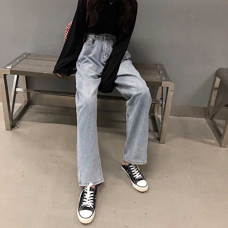 Pants/ ハイウェストワイド デニムパンツ ST/No.27090