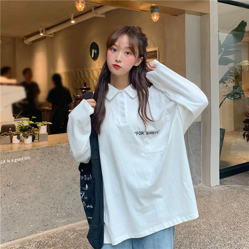 T-shirts/ポロ襟長袖Tシャツ ST/No.27073
