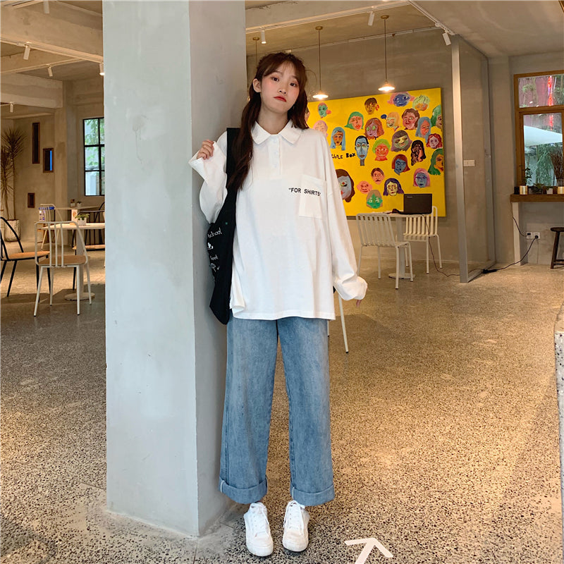 T-shirts/ポロ襟長袖Tシャツ ST/No.27073