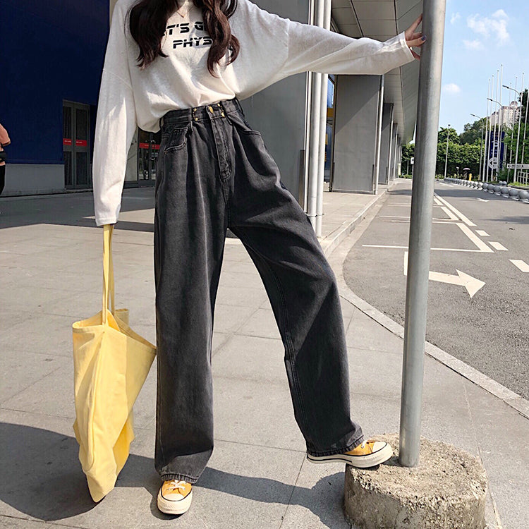 Pants/ ハイウェストワイド デニムパンツ ST/No.27090