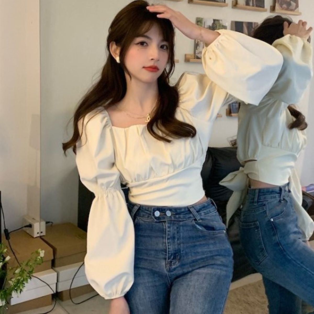 Blouse/バルーンスリーブトップス ST/No.27754