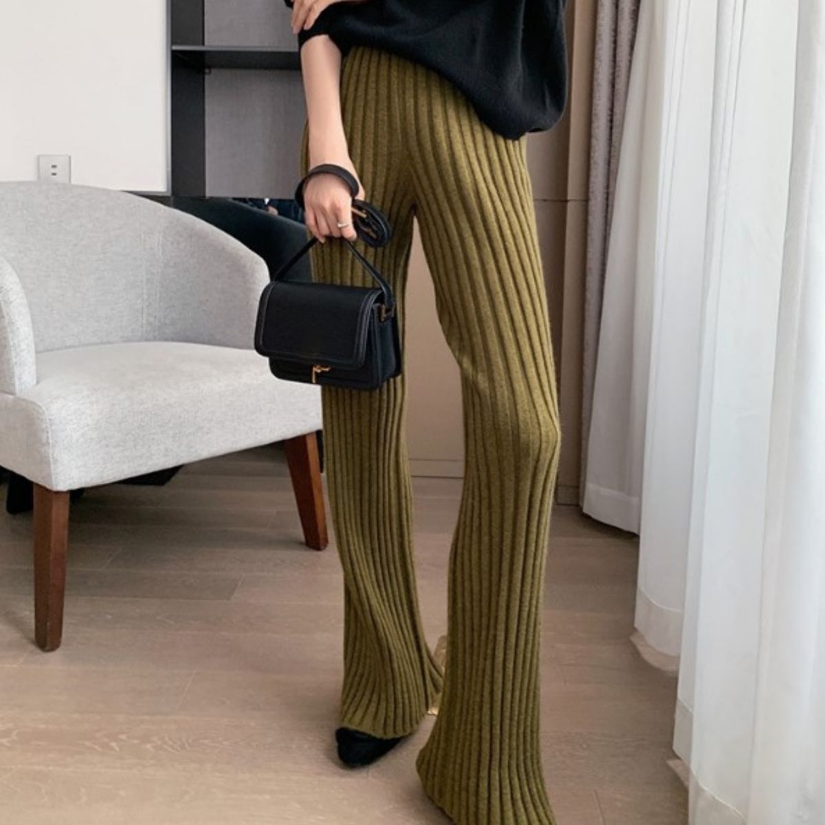 Pants/リラックスリブニットパンツ ST/No.27762