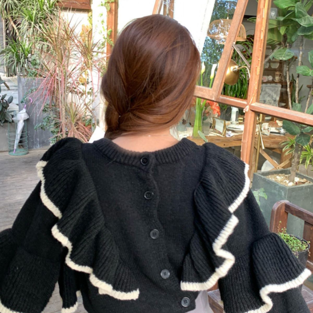 Knit/フリルニット2WAYトップス ST/No.27832