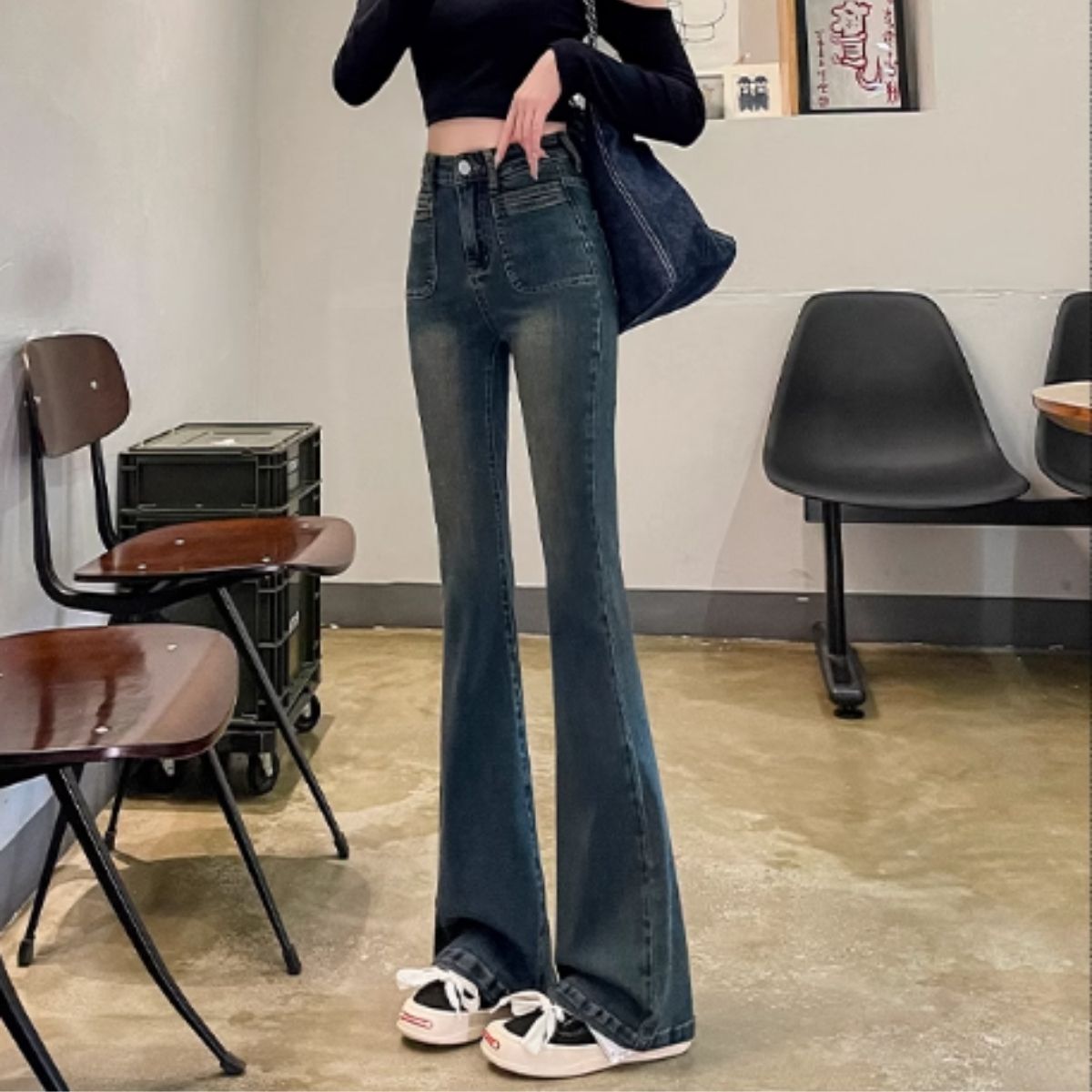 Pants/ポケットフレアデニムパンツ ST/No.27834