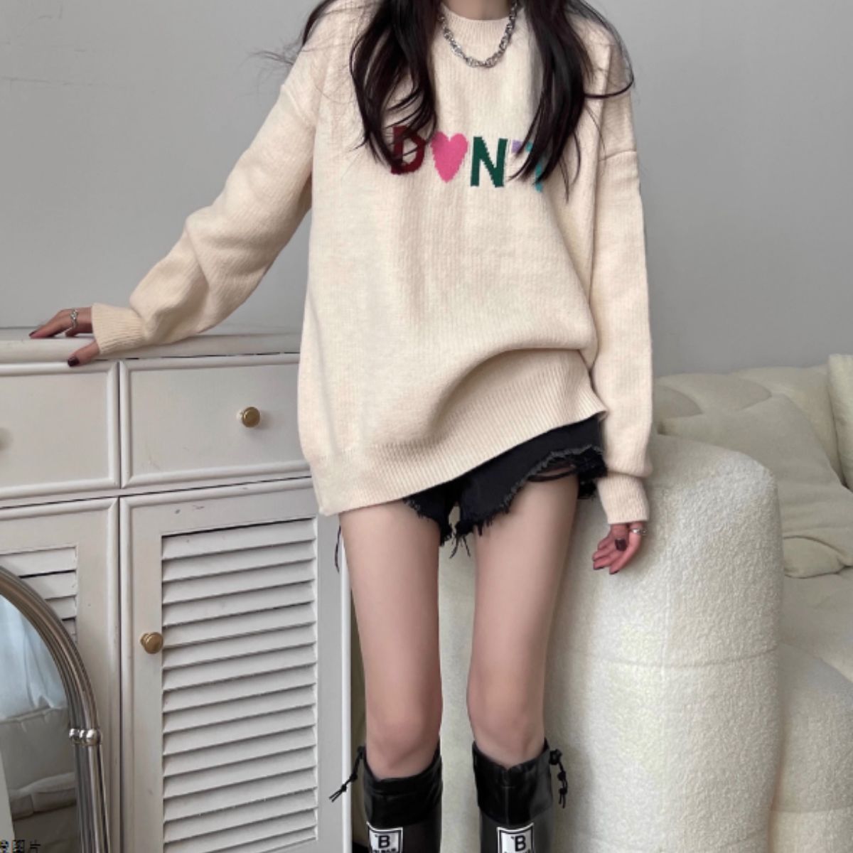 Knit/カラフルビッグロゴニット ST/No.27851
