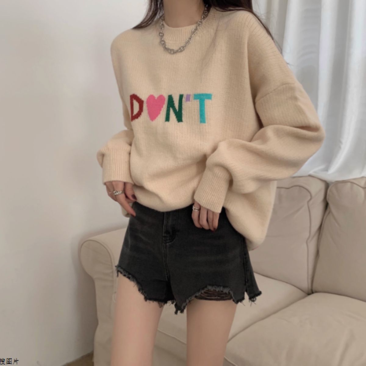 Knit/カラフルビッグロゴニット ST/No.27851