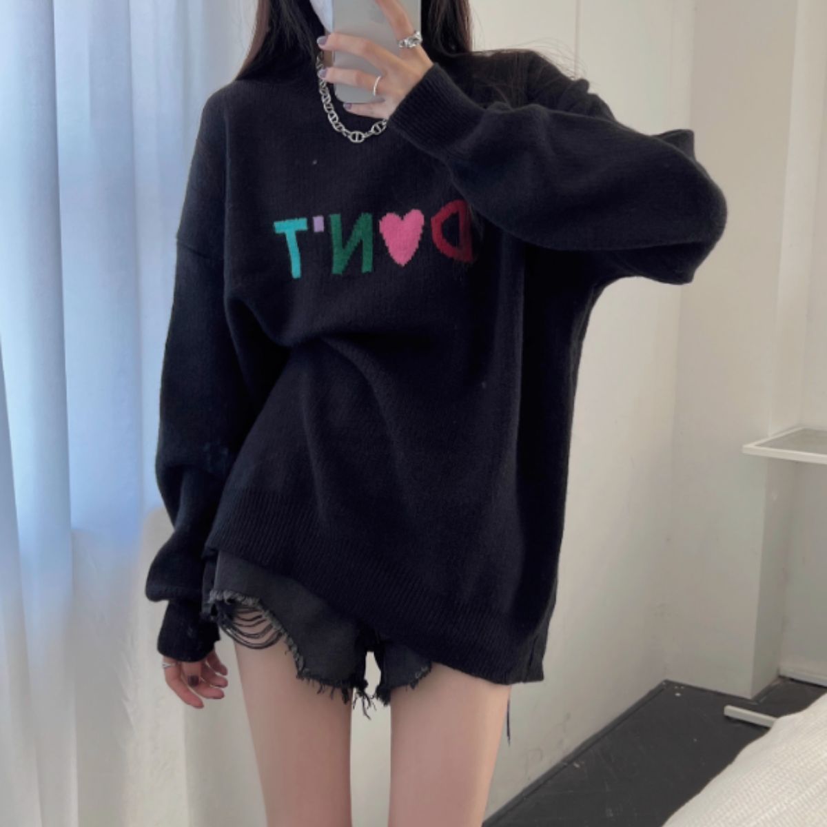 Knit/カラフルビッグロゴニット ST/No.27851