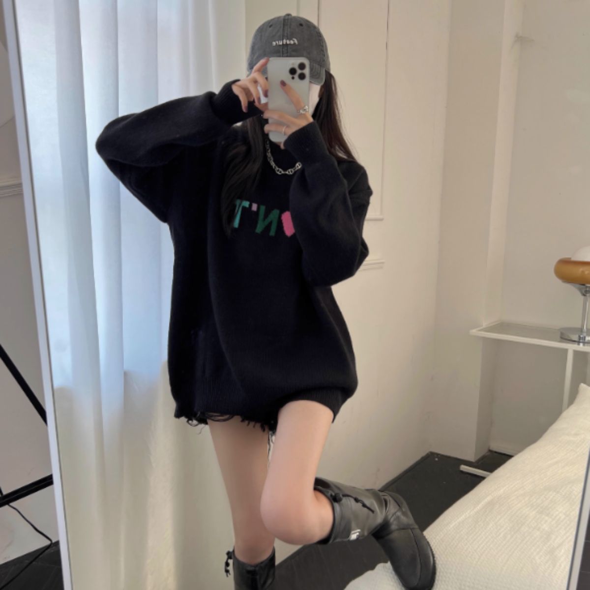 Knit/カラフルビッグロゴニット ST/No.27851