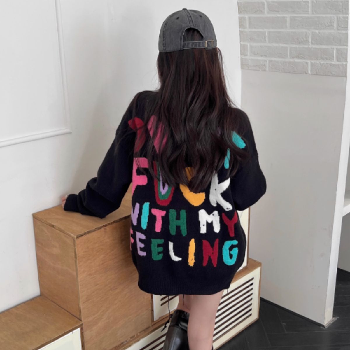 Knit/カラフルビッグロゴニット ST/No.27851