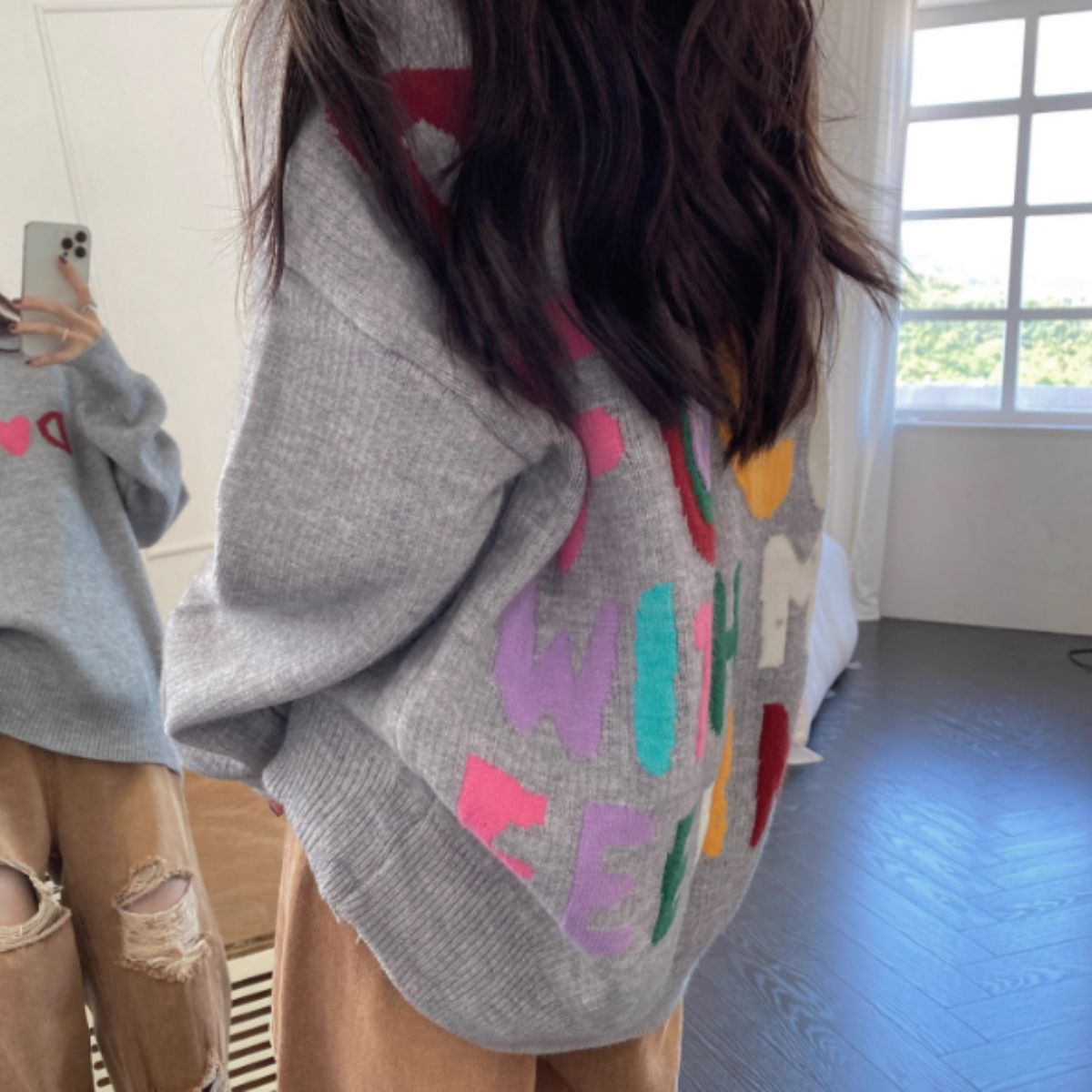 Knit/カラフルビッグロゴニット ST/No.27851
