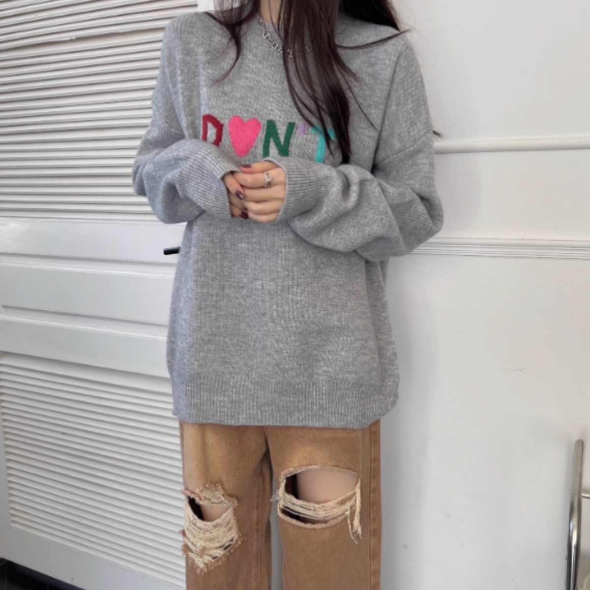 Knit/カラフルビッグロゴニット ST/No.27851