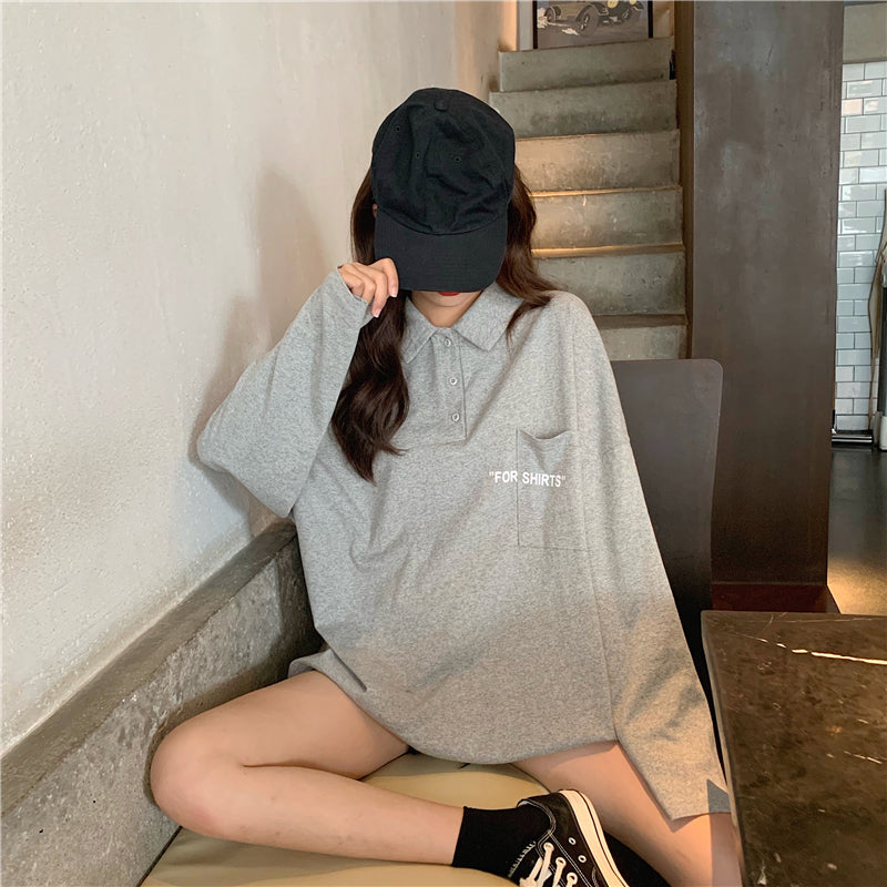 T-shirts/ポロ襟長袖Tシャツ ST/No.27073