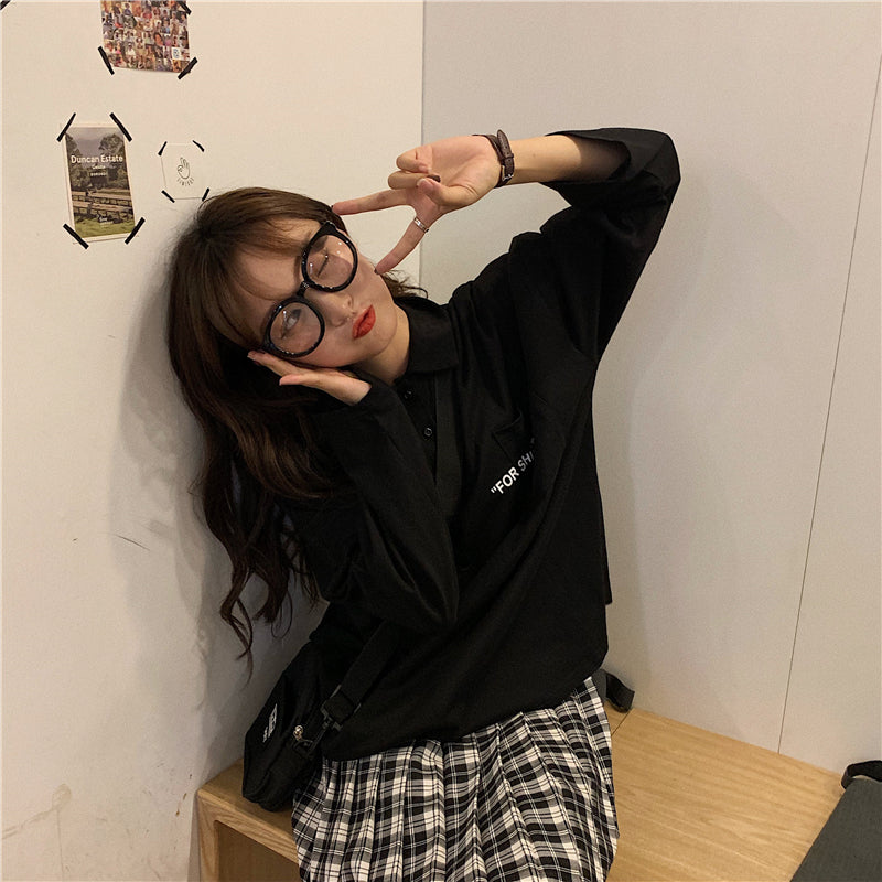 T-shirts/ポロ襟長袖Tシャツ ST/No.27073