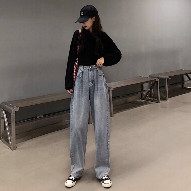 Pants/ ハイウェストワイド デニムパンツ ST/No.27090