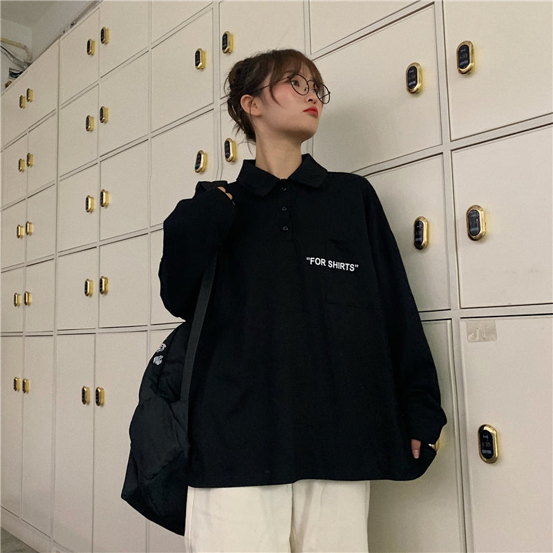 T-shirts/ポロ襟長袖Tシャツ ST/No.27073