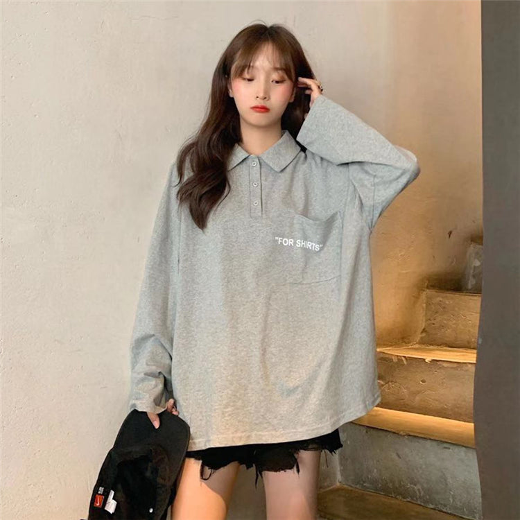 T-shirts/ポロ襟長袖Tシャツ ST/No.27073