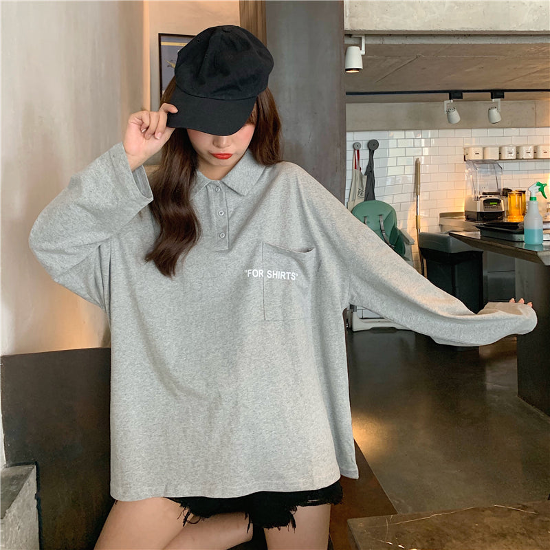 T-shirts/ポロ襟長袖Tシャツ ST/No.27073