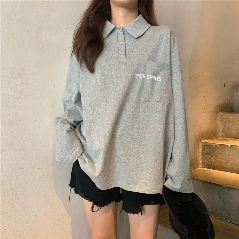 T-shirts/ポロ襟長袖Tシャツ ST/No.27073