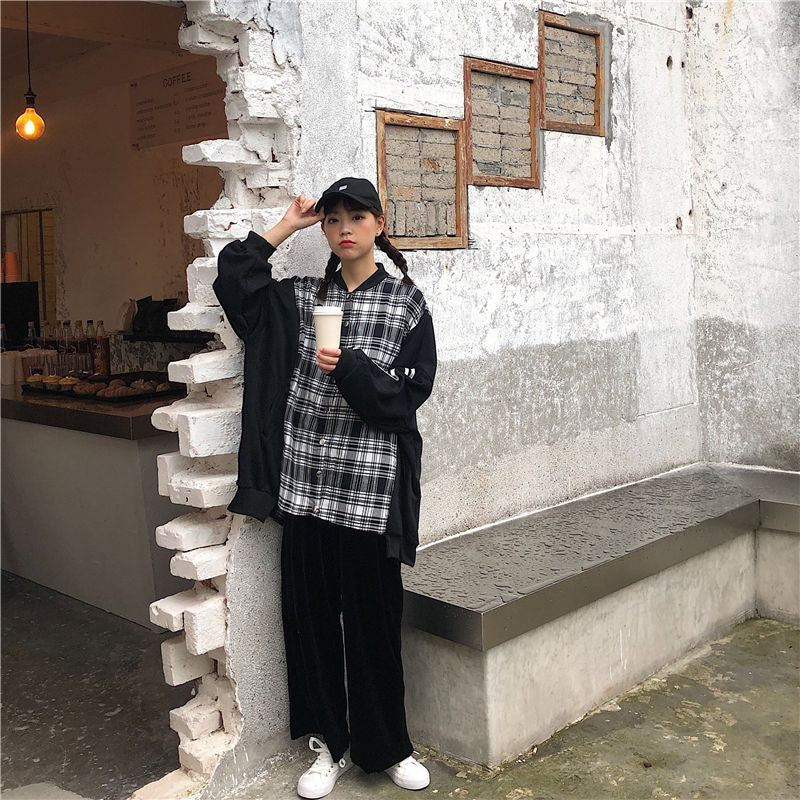 Jaket/異素材切り替えブルゾン ST/No.27079