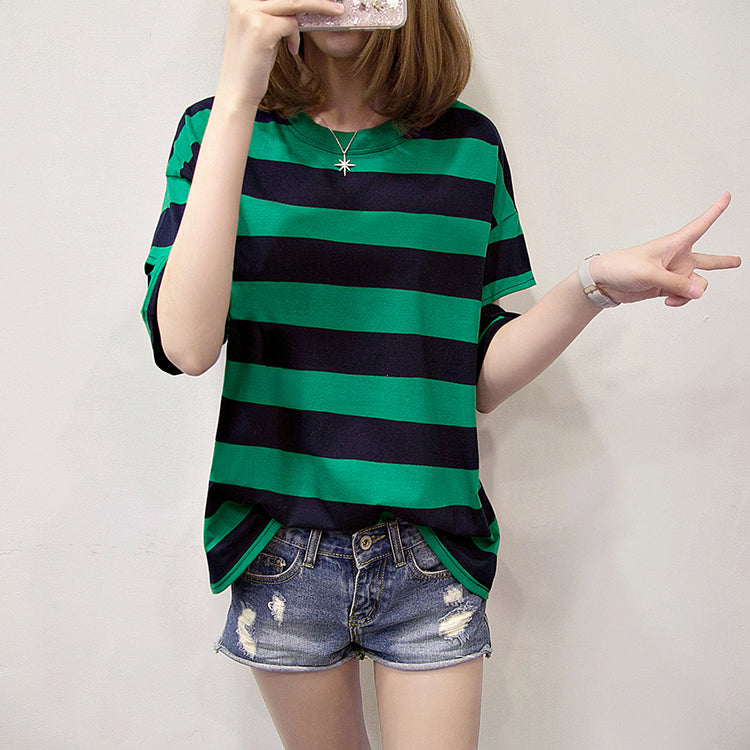 T-shirts/肩あきボーダーTシャツ ST/No.27125