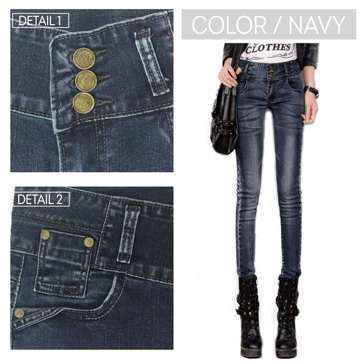 Pants/ハイウエストスキニージーンズ ST/No.28009