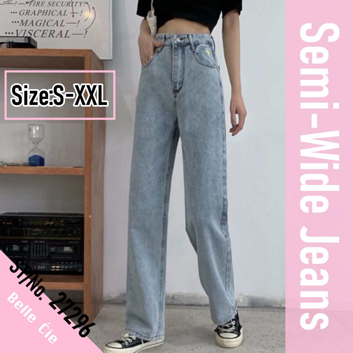 Pants/ セミワイドデニムロングパンツ ST/No.27296